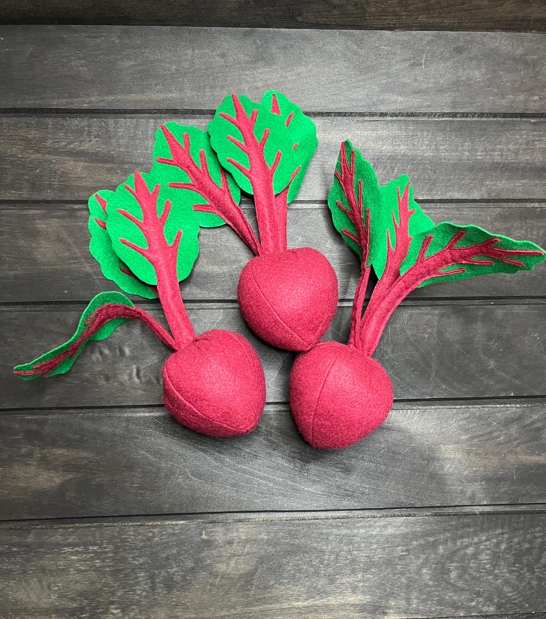 1 Felt Beet, Beetroot - Sensory Felt Food for Kids Kitchen - Pretend ...