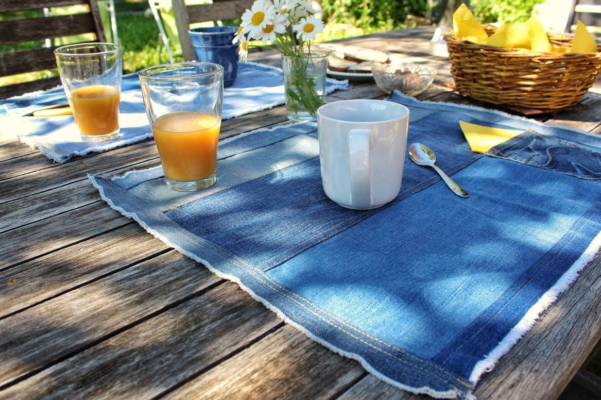 Set de Table en Jean Upcyclé