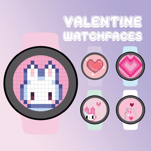 Valentine moving watch-faces for samsung watch