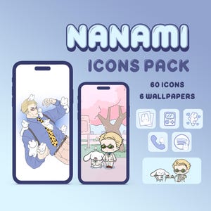 Anime Bunny Boy IOS, ipadOS and Android Icons Pack Phone Theme