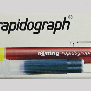 Rotring Rapidograph, high precision technical pen for drawing and lettering