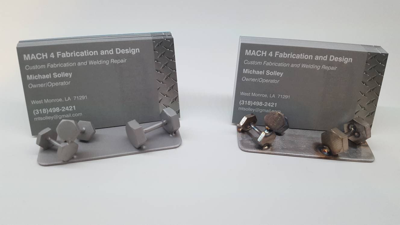 Weightlifting Business Card Holder - Etsy