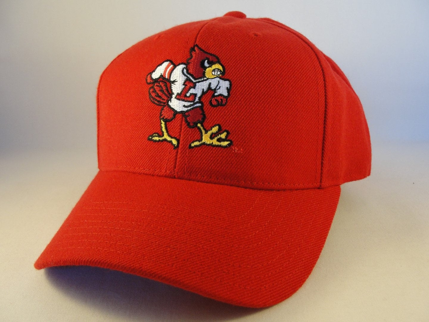 Louisville Cardinals Hat Mens White Adjustable Strap Cap NCAA College  Football