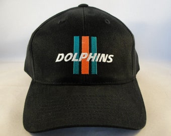 Miami Dolphins NFL Vintage Strapback Hat Cap Annco Black new with tags