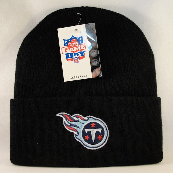 Tennessee Titans NFL Vintage Cuffed Knit Hat Black new with tags