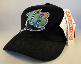 Tampa Bay Devil Rays MLB Vintage Snapback Hat Cap American Needle Black new with tags
