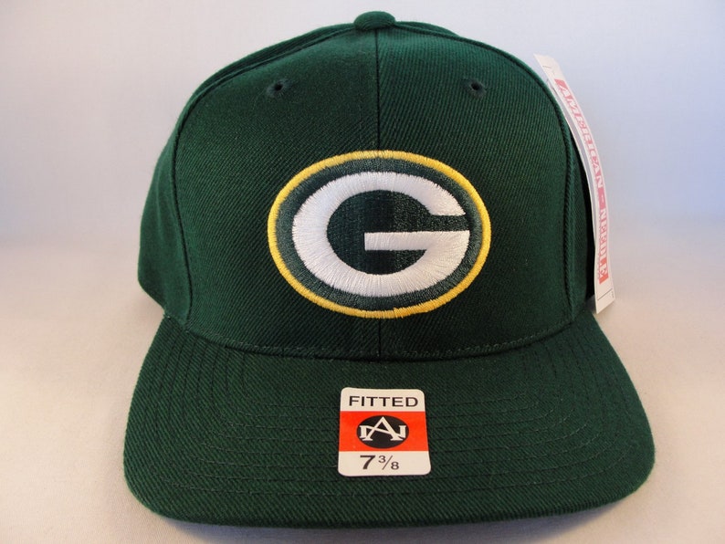 Green Bay Packers NFL Vintage Fitted Hat Cap Size 7 3/8 - Etsy