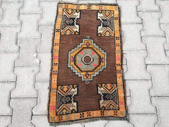 Small Kitchen Rug Vintage Oushak Rug Mat Rug Door Mats Rug Etsy