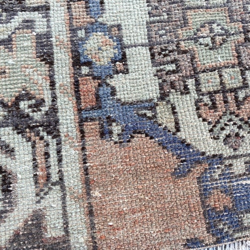 Small oushak rug,,*3.8x2.5* ft vintage small rug,Hand Made Turkish Rug, pastel Rug, shops Bathroom Rug,Vintage Rug, yellow Colors, Bohemian Rug,