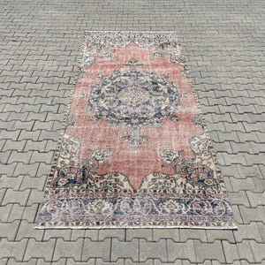 Turkish runner rug,Vintage rug,Turkish rug,oushak rug,Vintage runner rug,Oushak runner rug,Anatolian runner rug,Runner rug 5x11,Hallway rug,