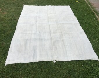 7.8x5.3Turkish rug,Handmade kilim rug,Organic kilim,Nomadic rug,Decorative kilim,Handwoven rug,Tribal kilim,Hemp Kilim,oushak rug,boho kilim