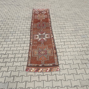 2.9 x 11.5 Ft, Hallway Rug 3x11, Kitchen Rug 3x11, Corridor Rug 3x11, Handmade Rug 3x11, Turkish Runner 3x11, Vintage Runner 3x11, Wool Rug,