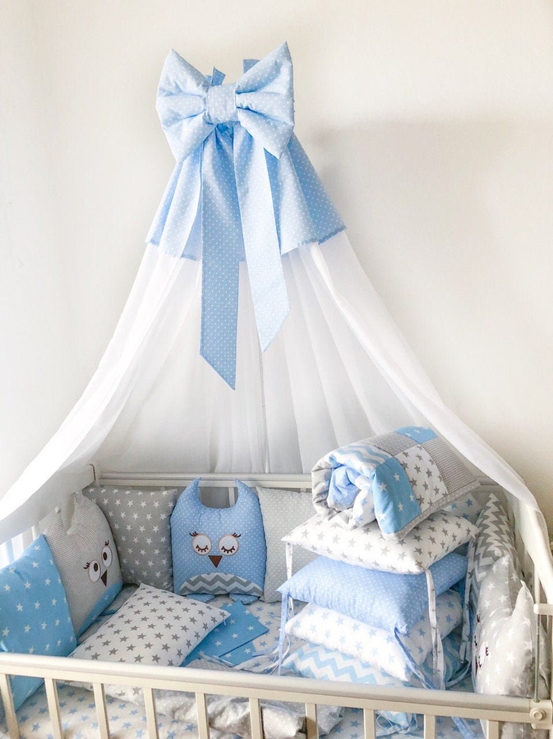 Baby Boy Crib Bedding Set Owl Bedding Baby Bedding Set Etsy