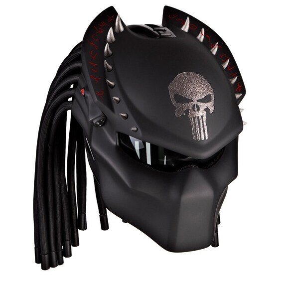 Casco para moto custom 08 lobo depredador Etsy