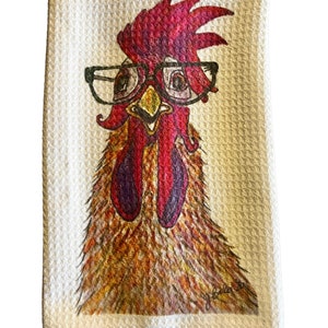 Rooster kitchen towel