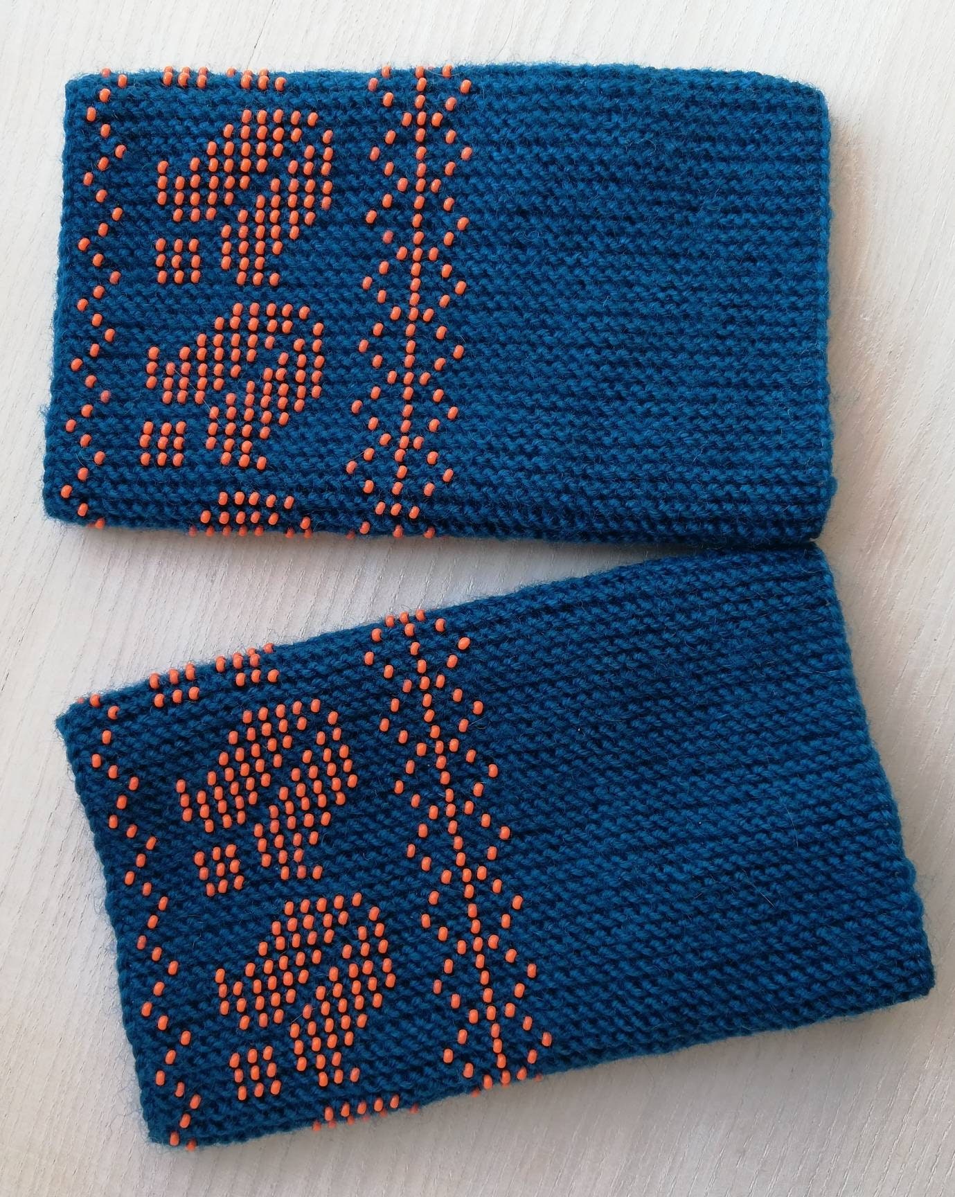 Beaded cuff Beautiful merino wool wristband Handmade wrist Etsy Polska