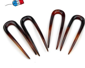 Set of 4 hairpins, 8cm, Made in France