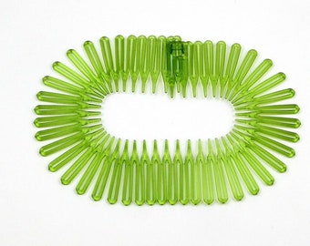 Zigzag Resin Headbands Blue Black Orange Green Made in France Set of 4 Amazon.com : Mia Beauty Zigzag Headband with Teeth Creates  main image 2