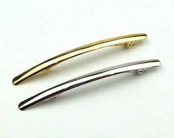 Long metal hair barrette 10.5cm, hair accessory