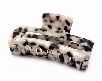 Large 9.7cm tortoiseshell pattern hair clip, handmade