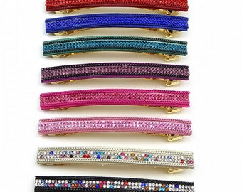 Long hair clip 9.5cm rhinestone chain