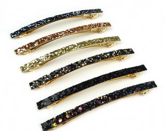 10cm long sequin hair clip