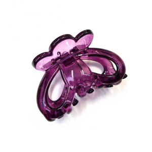 Pince crabe cheveux classique 6.5cm, accessoire cheveux Violet