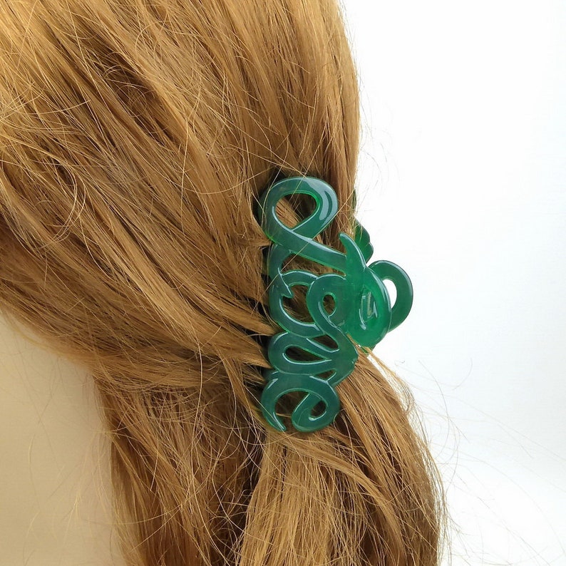 Haarclip Love Made in France 8,5 cm, haaraccessoire Made in France afbeelding 6