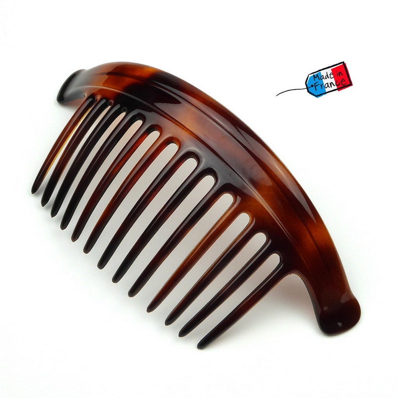 Très grand peigne cheveux de côté Made in France 18cm, accessoire coiffure image 2