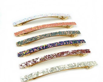 Barrette cheveux paillette 8.5cm