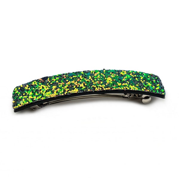 Barrette cheveux paillette glitter 10cm, accessoire cheveux