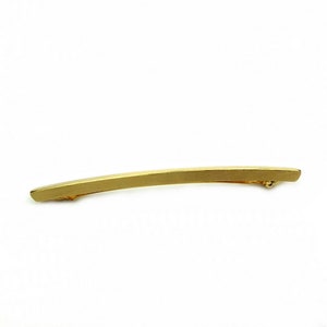 Barrette cheveux fine métal brossé 10.5cm, accessoire cheveux image 3