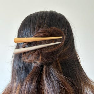 Grande pince cheveux concorde métal brossé 13cm, accessoire cheveux image 10