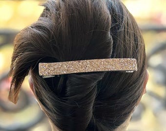 Large glitter hair clip 12.5cm, hair accessory