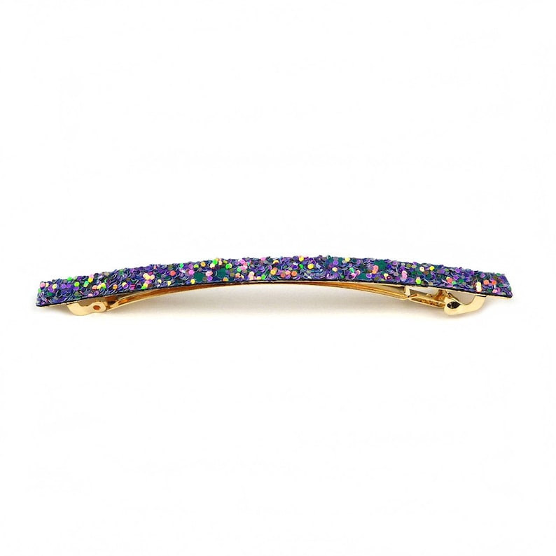 Barrette cheveux paillette glitter longue et fine 10cm, accessoire cheveux image 7