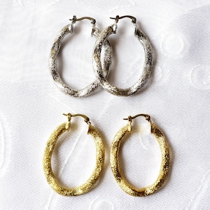 Oval Creole Earring