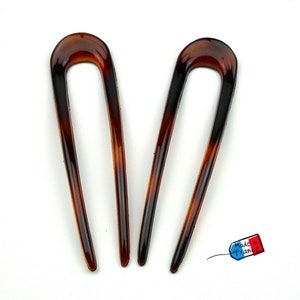 Set of 2 hair pins 12cm Made in France