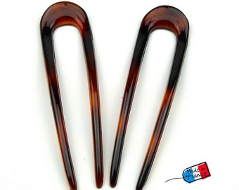 Set of 2 hair pins 12cm Made in France