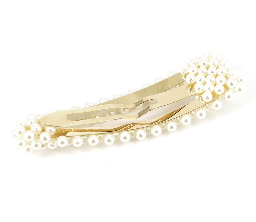 Barrette Hair 7.5cm Clip Beads / Hair Clip Beads Click Clac Etsy UK