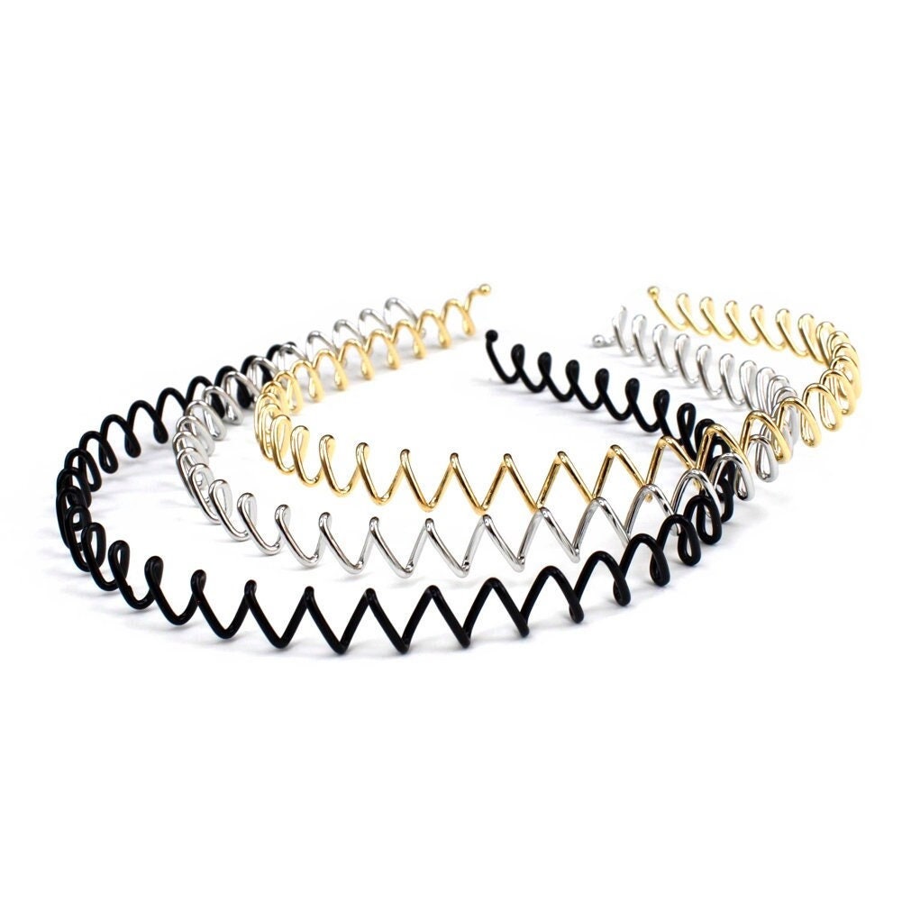 ヘアアクセサリー Wool Interlocking G Headband Zig Zag Headband 2pc- Black & Tort – KITSCH