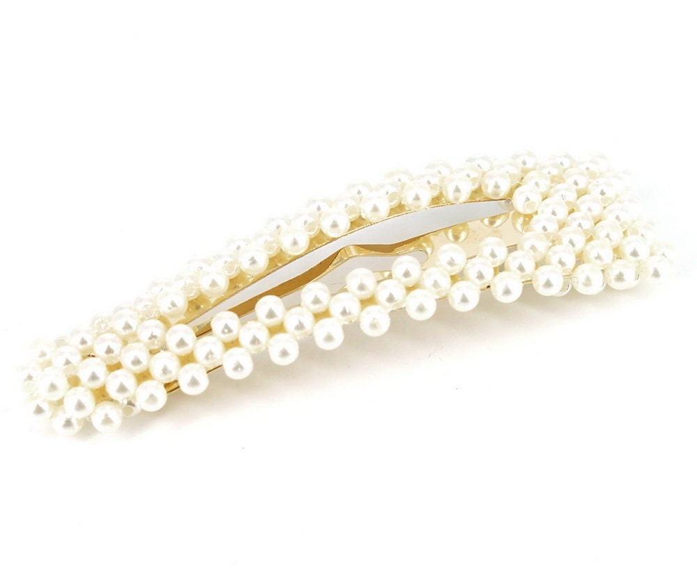 Barrette Hair 7.5cm Clip Beads / Hair Clip Beads Click Clac Etsy UK