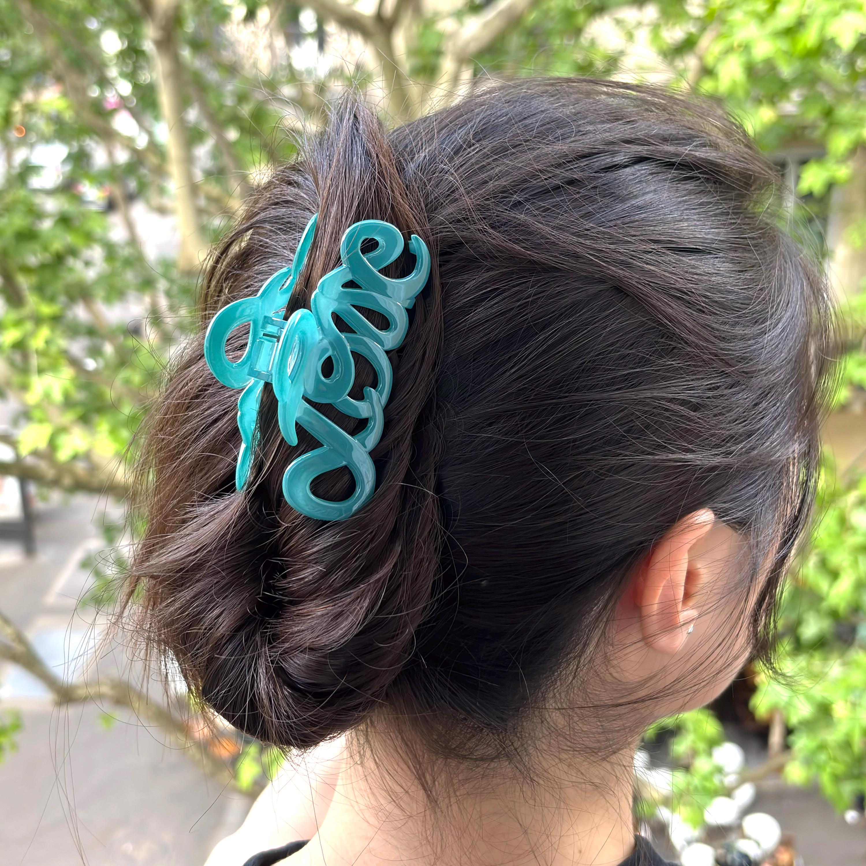ラブ」ヘアクリップ、フランス製、8.5cm - Etsy 日本