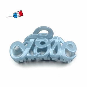 Haarclip Love Made in France 8,5 cm, haaraccessoire Made in France Bleu