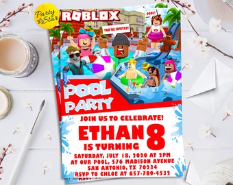 Roblox Invitations Etsy