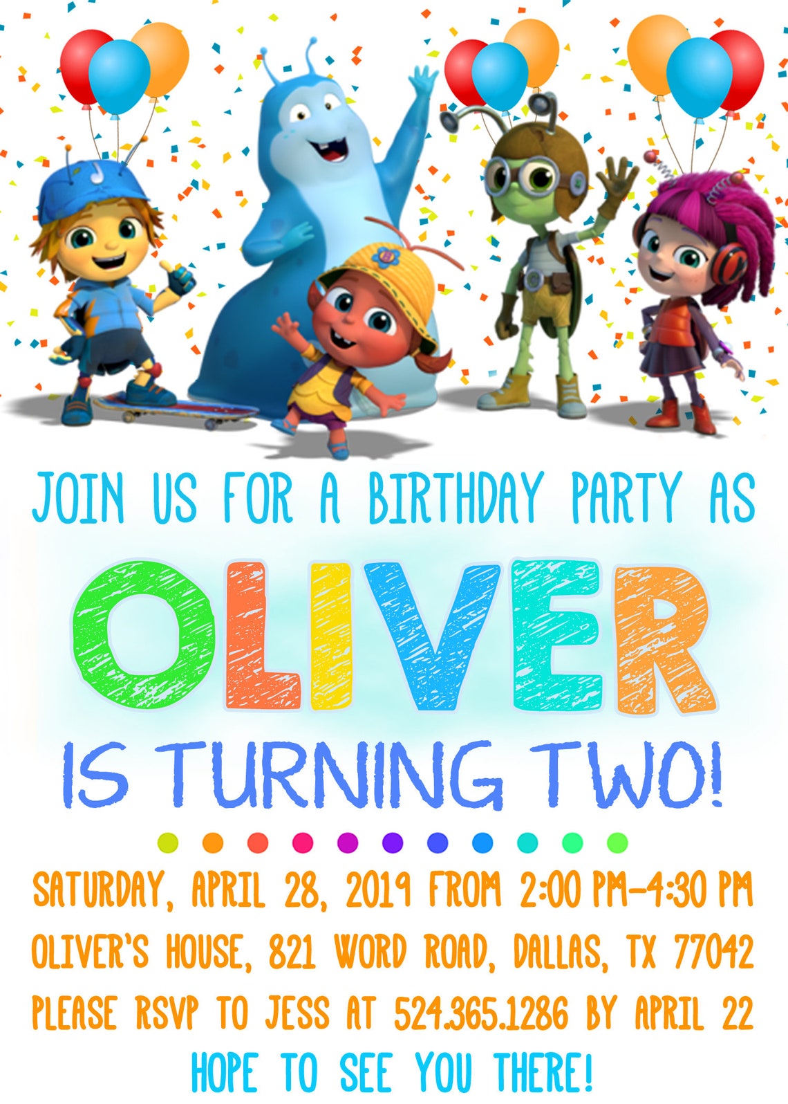 Beat Bugs Invitation Beat Bugs Birthday Party Invite Beat | Etsy