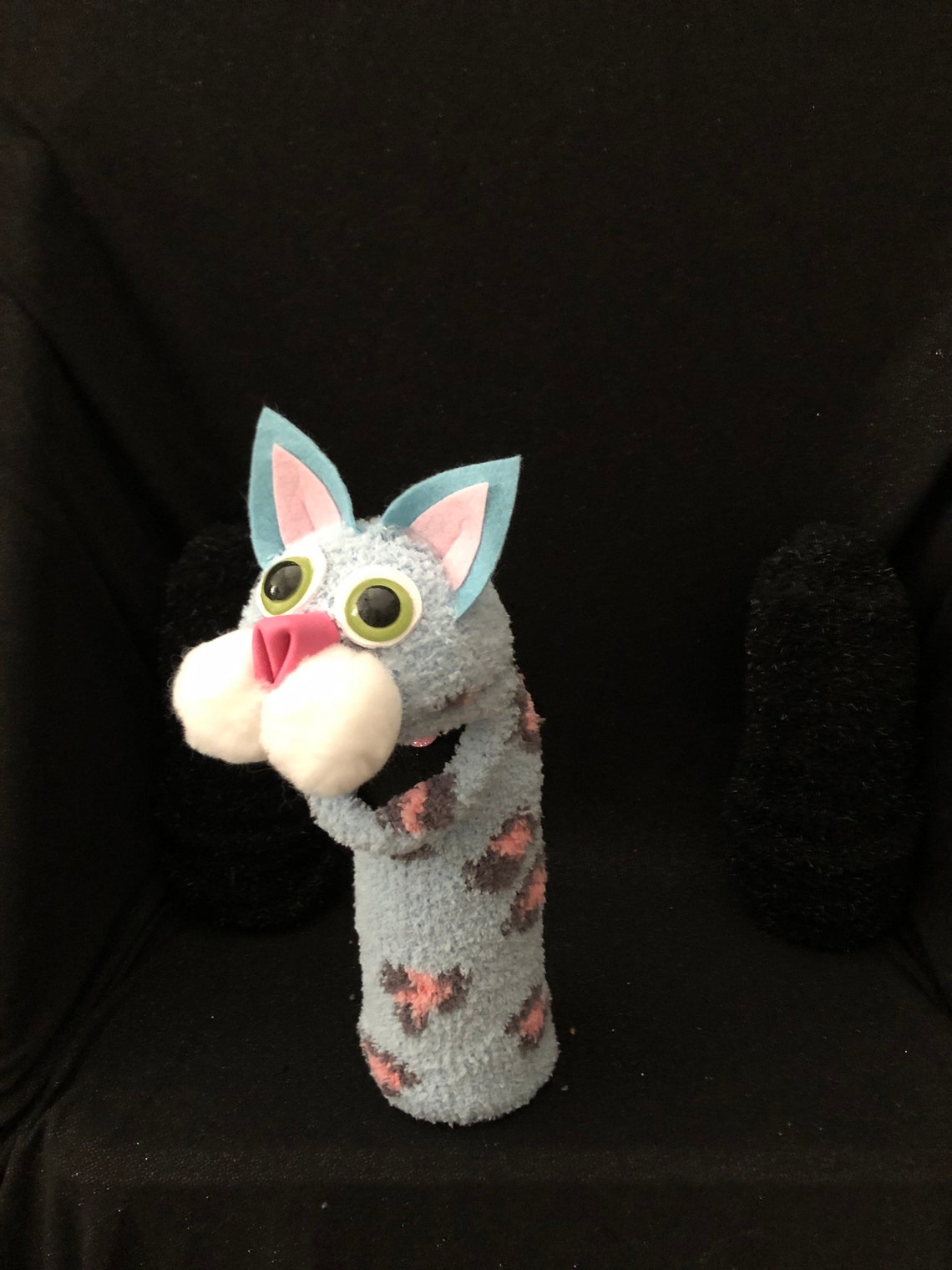 Cat sock puppet Etsy