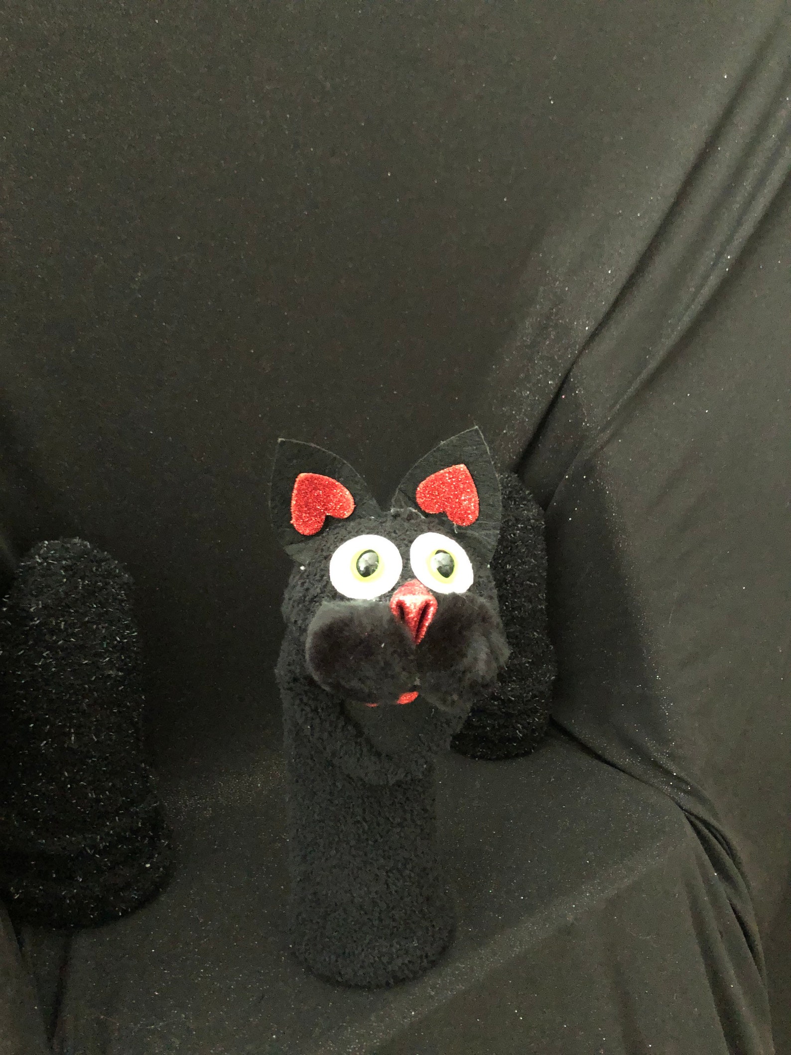 Cat sock puppet Etsy