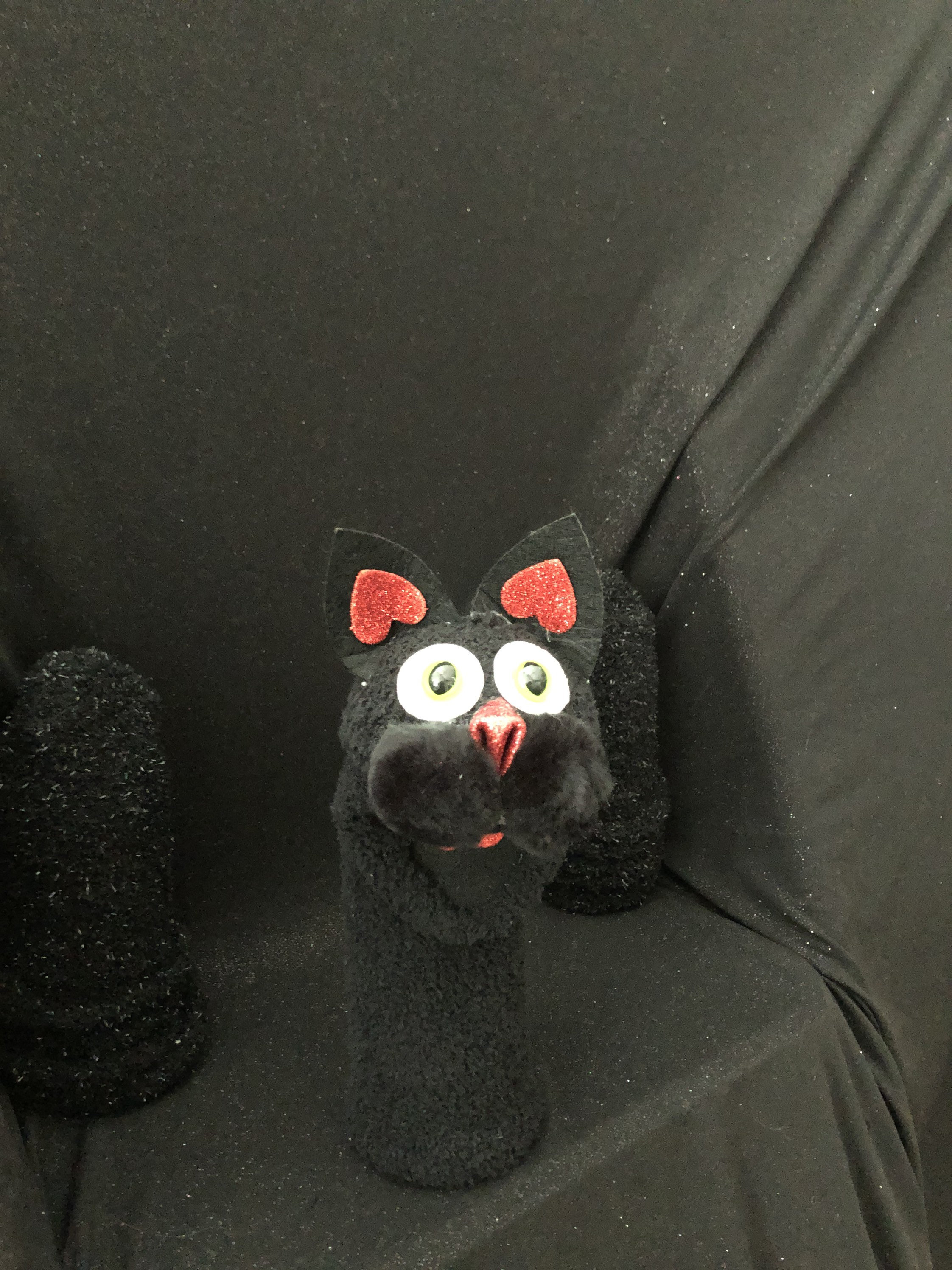 Cat sock puppet Etsy