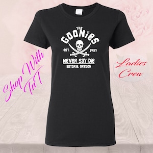 Goonies Never Say Die Pirate, Películas de los 80, Goon Docks, Willy tuerto, Pirata, Camisas