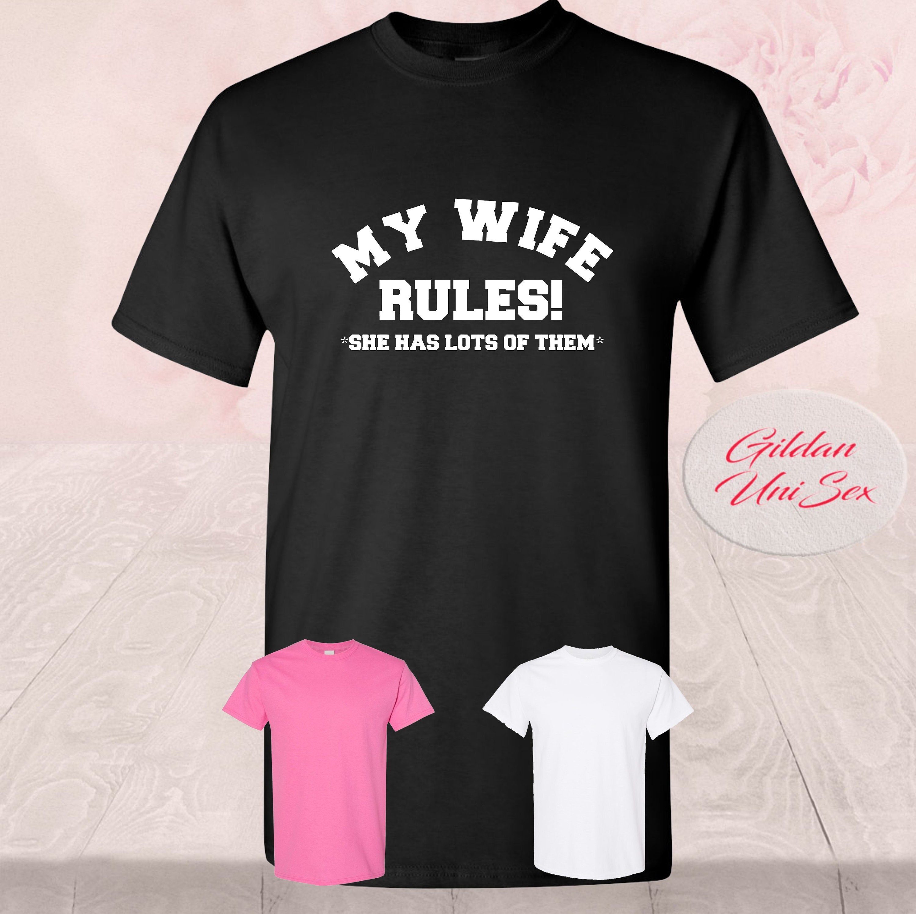 Gift for Husband My Wife Rules She Has Lots of Them Funny Adult Pic Hq
